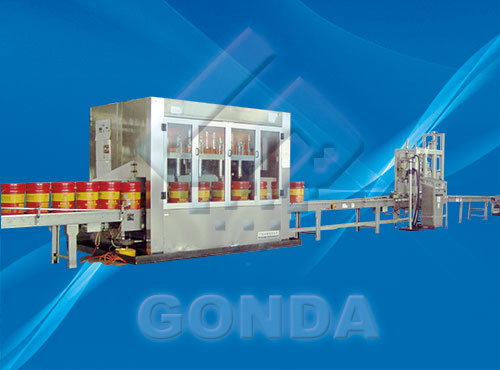 GN-ZD Weighing type of barrel filling line